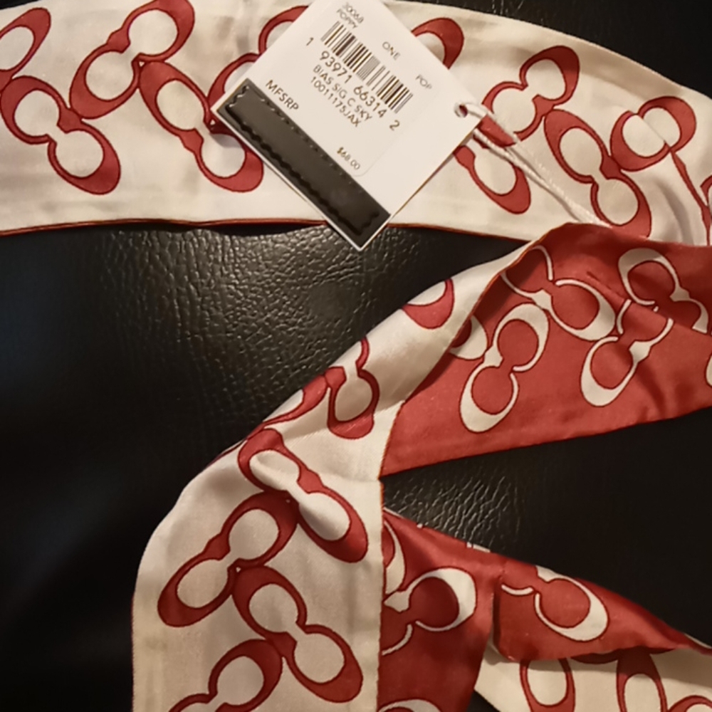 Coach ponytail scarf